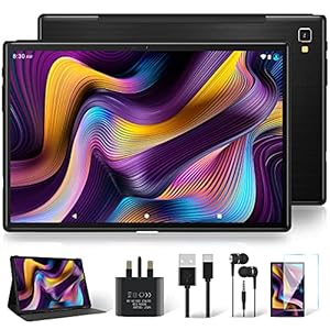 Android-10-Tablet-YESTEL-10-Inch-Tablets-GMS-Certified-Ultra-Portable-Dual-4G-LTE-5G-WI-FI-Support64GB-ROM4-128GB-Expansion16GHzOcta-Core19201200-FHD-Screen6000-mAh-Face-ID-Phablet-Black Android 10 Tablet, YESTEL 10 Inch Tablets (GMS Certified ) Ultra-Portable Dual 4G LTE 5G WI-FI Support|64GB ROM(4-128GB…