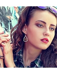 Pendientes de alambre en oro y plata para mujer