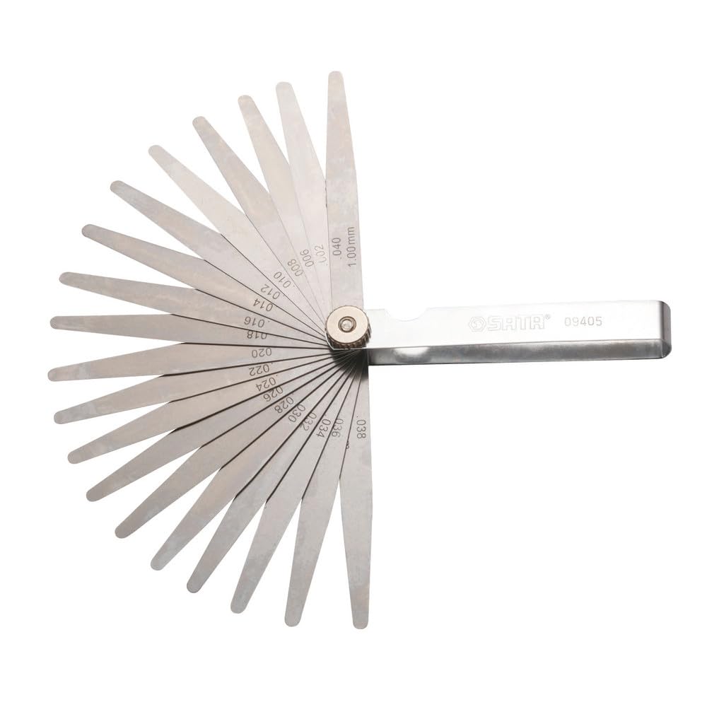 SATA 23-Piece Feeler Gauges Set 0.02-1.00MM - ST09405SJ, Silver