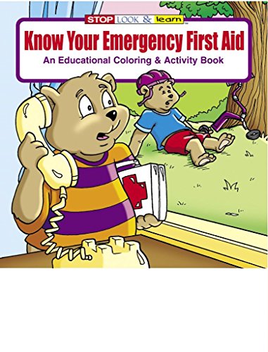 Know Your Emergency First Aid Kid's Coloring & Activity Book in Bulk (25-pack)