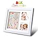 Baby Handprint Kit by b&k! I Best Newborn Baby Christmas Gift ! Baby Picture Frae & Non Toxic Clay! Baby Footprint kit, Best Baby Shower Gifts! Newborn Baby Boy Gifts, Christmas Deal