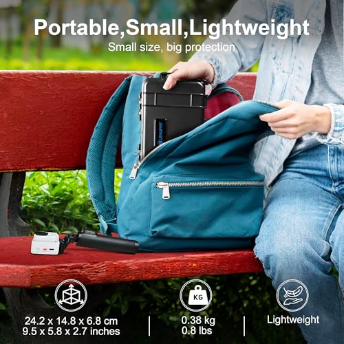 Lekufee Travel Waterproof Hard Case for Insta360 GO Ultra, Standard Bundle, Creator Bundle, and other Accessories(Case & Bag Only)