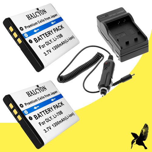 Two Halcyon 1200 mAH Lithium Ion Replacement Battery and