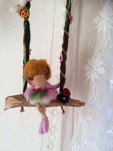 needle felted baby mobile
