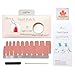 HIGH'S Upgrade EXTRE Adhesion Nail Wraps Decals Art Transfer Sticker Collection Manicure DIY Fullnail Polish Patch Strips for Wedding, Party, Shopping, Travelling, 20pcs(Peach Puff)