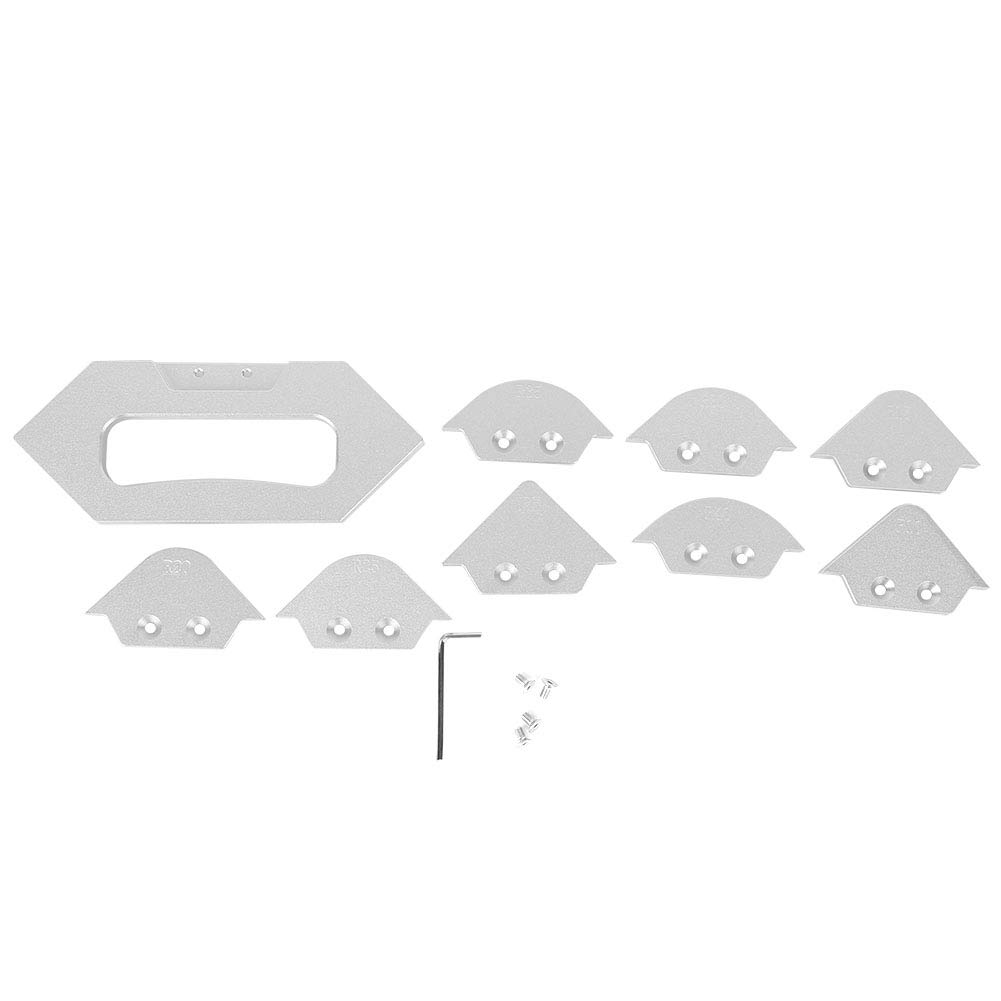 Router Table Corner Radius Jig, Table Corner Jig Router Templates Set for Woodworking Trimming Chamfer Profile Template DIY Carpentry Suit Wooden Decoration