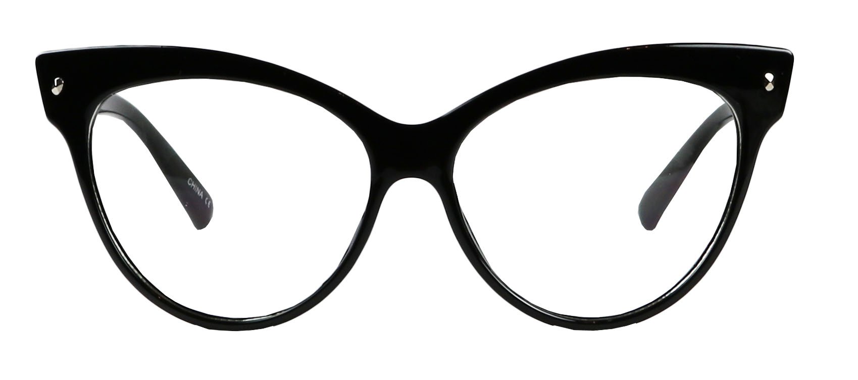 ShadyVEUExaggeratted High Point Cat Eye Oversized XL Linda Belcher Inspired Rockabilly UV400 Clear Lens Sunglasses