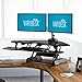 VariDesk Cube Corner 48 (Discontinued Model) - Cubicle Standing Desk Converter for The Home or Office – Height Adjustable Stand Up Riser - No Assembly