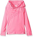 adidas Little Girls' Hooded Long Sleeve Top, Ultra Pop, 6X