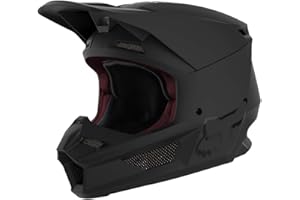 Fox Racing Youth V1 Core Motocross Helmet, Matte Black, Large