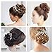 BARSDAR Messy Hair Bun Extensions Hairpiece for Women Updo Scrunchie Hair Piece (4# Darkest Brown Near Black)