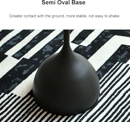 Coffee Table, Black Metal End Table for Living Room, Round Side Table, Bedside Table, Mid Century Circle Accent Table for Small Spaces Easy Assembly Modern Coffee Table for Bedroom Living Room (Tall)