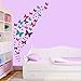 Jeyfel Decals: Butterfly Wall Decals- Purple, Pink & Turquoise Set. DIY Decoration. Beautiful Butterfly Wall Stickers. Girls, Nursery, Room Decor.