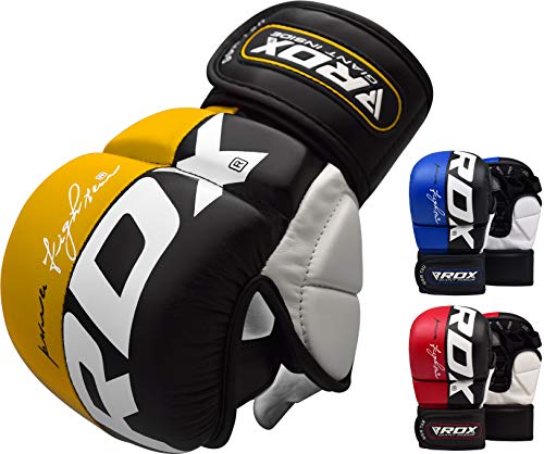 RDX-Maya-Cuero-Guantes-Boxeo-Saco-Sparring-Entrenamiento-Mitones-Muay-Thai-Kick-Boxing