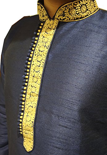 Tathastu Mens Kurta Pyjama Set 1411 -Blue-56