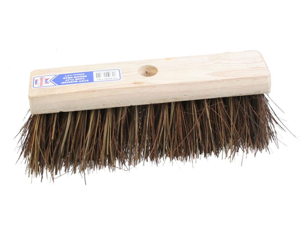 Faithfull 13-inch Stiff Bass/Cane Flat Broom