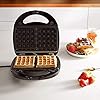VonShef-3-in-1-Sandwich-Toaster-Waffle-Maker-Grill-Dual-Plate-Press-for-Toasties-Paninis-Snacks-Easy-to-Use-Clean-Non-Stick-Interchangeable-Plates-Compact-Portable-Size--Black-700W VonShef Waffle Maker 3 in 1 – Sandwich Toaster, Panini Press, Waffle Iron with Non-Stick Easy Clean Removable Plates…