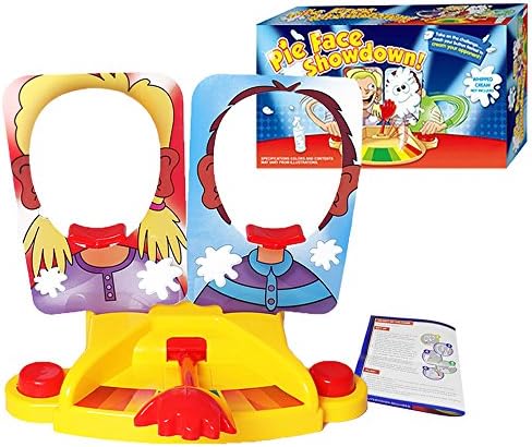 PartyUP Pie Face Board Game 2 Players Cream Dozen Hit Face Game Parent-Child Interactive Toys For Children，Second Generation of Double Cream Pie Smashing Machine Upgraded Version3