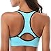 Mirity Women Racerback Sports Bras - High Impact Workout Gym Activewear Bra Color Black,grey,green,blue,pink XL,5 Pack
