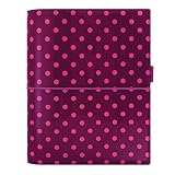 Filofax 2016 A5 Organizer, Domino Patent Aubergine with Spots, 8.25 x 5.75
