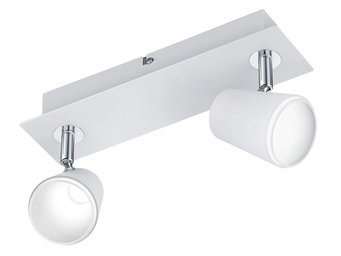 Trio Leuchten 573190107 Table Lamp, Matte Nickel/Chrome, Chrome, White, 16.0 x 28.5 x 9.5 cm