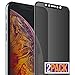 FlexGear Privacy Screen Protector for iPhone Xs Max [Full Coverage] Tempered Glass (2-Pack)