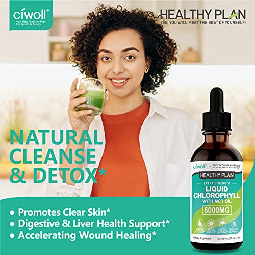 Chlorophyll Liquid Drops Unflavored 6000mg Better Energy Supplement