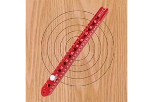 Aluminum Alloy Woodworking Compass for Circle/Arc Drawing,Metric/Imperial Carpenter Fixed-Point Marking Gauge Circle Marking 