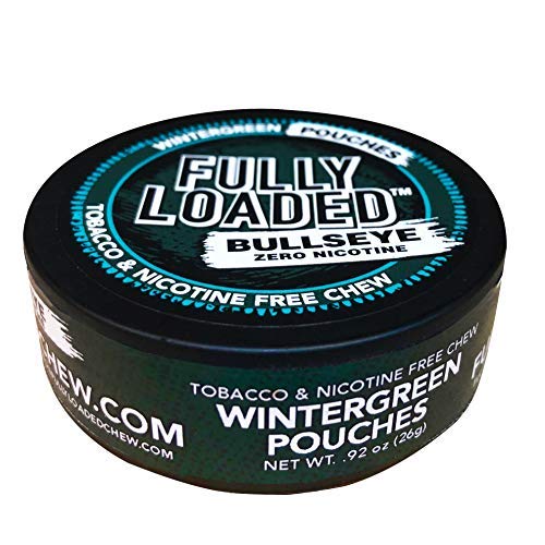 bullseye tobacco free dip Fully Loaded Chew - 5 Pack Wintergreen Pouches