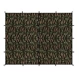 Aqua Quest Safari Tarp - 100% Waterproof Lightweight Bushcraft Camping SIL Tarp - 13x10 Camo