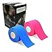 Sanfire Kinesiology Tape 2 Rolls Combo Pack for Athletic Sports, Recovery and Physiotherapy, Waterproof, Uncut, 2-Inch x 16.4-Feet
