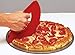 Rock'n Roll Pizza Cutter, Plastic, Non-Stick, Rocking, 9 inch, Easy to Clean, Dishwasher Safe, Handheld Pizza Slicer, Easier Slicing Tool, Baking Tools, Pastry Bread Cutting knife, Made in USA, Red