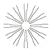Marilyn Faye's U-Shaped Crinkled Hair Pins (Set of 12) (3 inch, Brown)