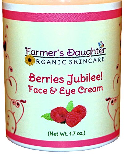 Berries Jubilee! Face & Eye Cream (1.7 oz) Dark Circle Eye Cream, Anti Aging Cream for Women, Vitamin C Serum Alternative, Face Moisturizer, Lip Cream, Neck Cream, Rosehip Oil, Neem Oil, Coconut Oil
