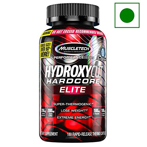 Muscletech Performance Series Hydroxycut Hardcore Elite With Caffeine  Anhydrous Green