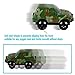 Dinosaur Race Track Replacement Car (2 Pack), Electric Light up Military Jeep, Blue Police Car, Compatible with Most Racing Tracks,Gift for Boys and Girls
