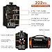 Webetop Portable Generator Inverter Battery 222WH 60000mAh Camping Emergency Home Use Power Source Charged by Solar Panel