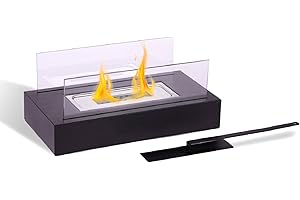 Pazaka Tabletop Fire Pit for Christmas Decor - Creates The Perfect Atmosphere for Indoor and Outdoor Tabletop Fireplace - Ideal for Patio, Balcony, and Living Room Table Decoration