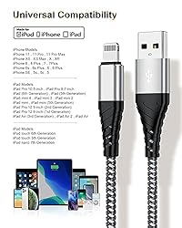 2Pack Extra Long Lightning Cable 10 Ft,10 Foot