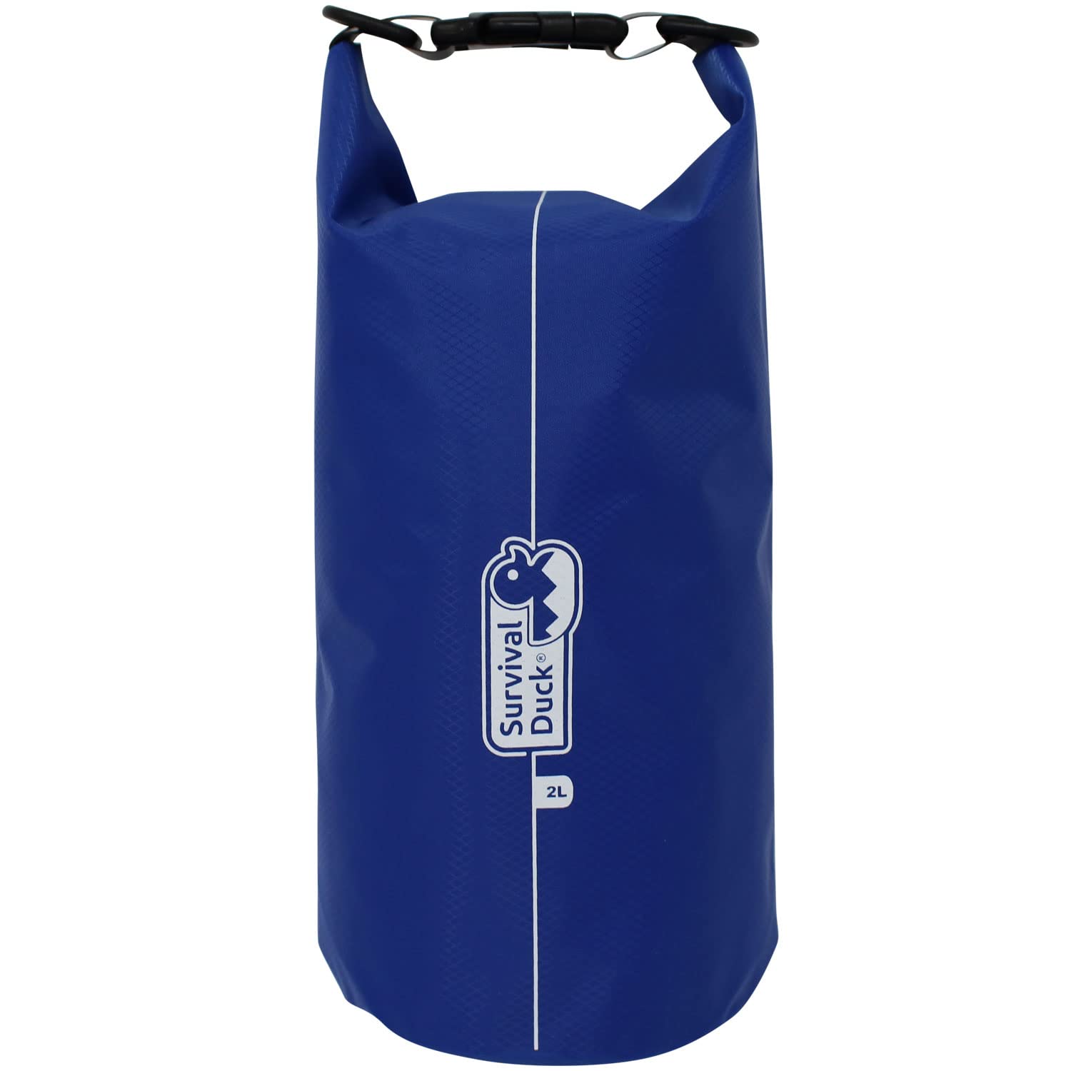 Survival Duck 2 Litre Waterproof Dry Bag Blue | Small Ripstop Nylon Round Dry Bag | Great for Camping, Hiking, Paddleboarding, Kayaking — image 1