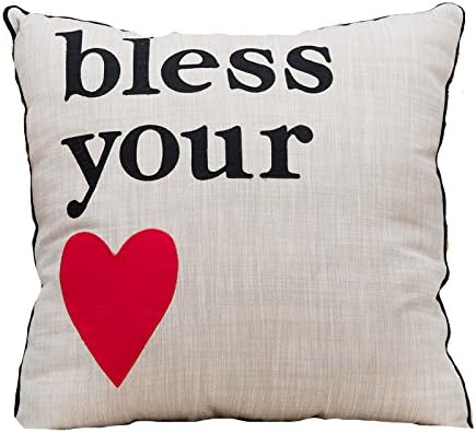 Glory Haus Bless Your Heart Pillow, 18 x 18"