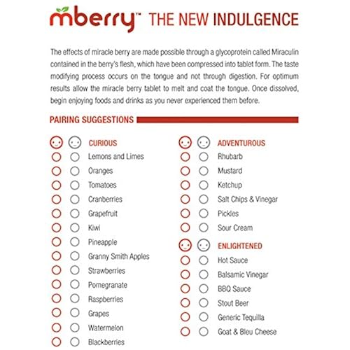 mberry Miracle Fruit Tablets, 10-Count (Pack of 2) Grocery & Gourmet Food, Candy & Chocolate