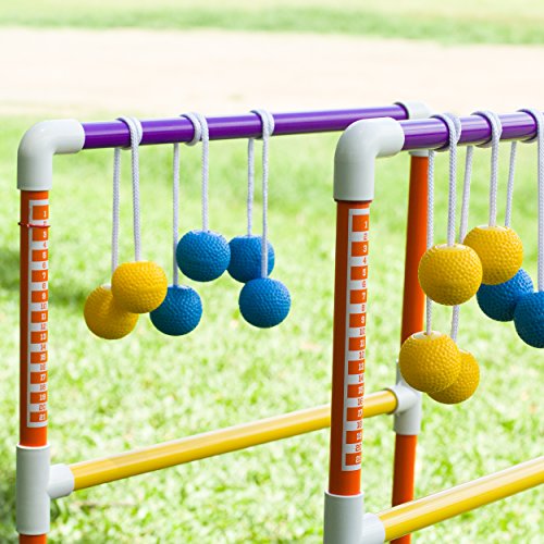 Harvil Premium Ladder Toss Game Set. Includes Golf Bolas, 2 Targets, and Carrying Case