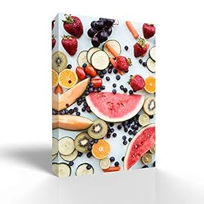 Canvas Wall Art Summer Fruits Pictures Home Wall Decorations for Bedroom Living Room Paintings Canvas Prints Framed - 12x18 inches