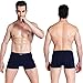 wirarpa Men's Underwear Cotton Stretch Boxer Brief Short Leg Comfort Waistband Underpants 4 Pack Medium