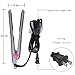 Lanxim Professional Argan Oil Flat Iron 1 Inch Auto Shut Off Ceramic Tourmaline Hair Straightener Set with Travel Bag Hair Clips Glove Argan Oil Floating Plates No Hurting Hair Straightening iron