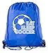 Mato & Hash Soccer Party Favors | Soccer Drawstring Backpacks for Birthday Parties, Team events, and much more! - 10PK Royal CA2500SOCCER S3