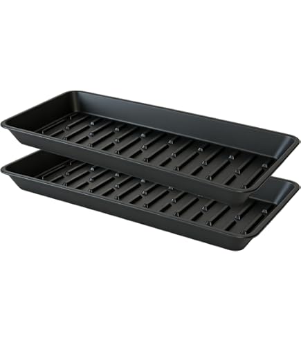 Amazon.com : VUWEZ Rectangle Plant Tray, Plant Drip Tray, Plant