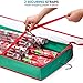 ZOBER Premium Underbed Wrap Storage Bag – 360 Swivel Hook for Hanging GiftWrap Organizer, Side Pockets for Holiday Wrapping Paper Storage Ribbons Bows Etc Fits Upto 20 Standard Rolls 40” Long