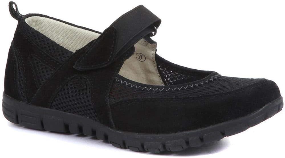 Amazon.com | Pavers Womens Touch-Fasten Mary Jane Shoes Smart Casual | Flats